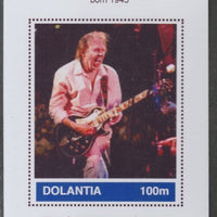 Dolantia (Fantasy) Neil Young imperf deluxe sheetlet on glossy card (75 x 103 mm) unmounted mint