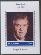 Dolantia (Fantasy) Meatloaf imperf deluxe sheetlet on glossy card (75 x 103 mm) unmounted mint