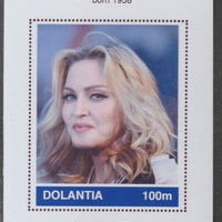 Dolantia (Fantasy) Madonna imperf deluxe sheetlet on glossy card (75 x 103 mm) unmounted mint