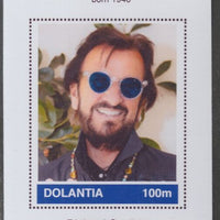 Dolantia (Fantasy) Ringo Starr imperf deluxe sheetlet on glossy card (75 x 103 mm) unmounted mint