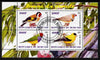 Burundi 2011 Fauna of the World - Birds - Finches perf sheetlet containing 4 values fine cto used