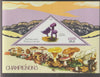 Madagascar 2015 Mushrooms #2 perf deluxe sheet containing one triangular value unmounted mint