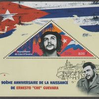 Ivory Coast 2018 90th Birth Anniversary of Che Guevara perf deluxe sheet containing one triangular value unmounted mint