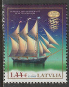 Latvia 2022 Tall Ships 1.44 Euro value unmounted mint