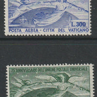 Vatican City 1949 75th Anniversary of UPU set of 2 mounted mint, SG 149-50 cat £230