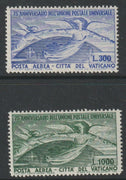 Vatican City 1949 75th Anniversary of UPU set of 2 mounted mint, SG 149-50 cat £230