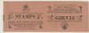 Great Britain 1953 5s booklet front cover proof pair on buff card in uncut tete-beche format, dated July 1953