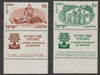 Israel 1960 World Refugee Year set of 2 with tabs unmounted mint SG 186-87