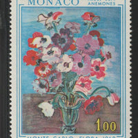 Monaco 1968 Anemones,1f unmounted mint, SG 905