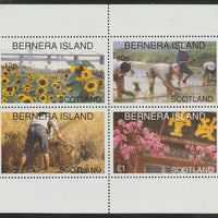 Bernera 1996 Chinese Agriculture perf sheetlet containing 4 values unmounted mint