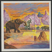 Tanzania 1991 Deinothere perf m/sheet unmounted mint