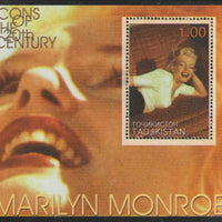 Tadjikistan 2001 Marilyn Monroe perf m/sheet unmounted mint