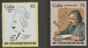 Cuba 2005 Albert Einstein perf set of 2 unmounted mint SG 4867-78