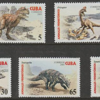 Cuba 2005 Dinosaurs perf set of 5 unmounted mint SG 4806-10