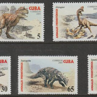 Cuba 2005 Dinosaurs perf set of 5 unmounted mint SG 4806-10