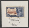 Barbados 1935 Silver Jubilee 2.5d on piece with full strike of Madame Joseph forged postmark type 46