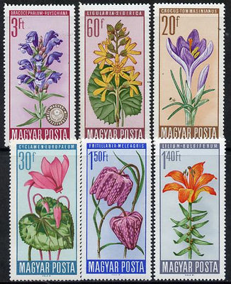Hungary 1966 Flower Protection perf set of 6 unmounted mint, Mi 2212-17