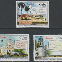 Cuba 2005 Touriism & Postal History Museum perf set of 3 unmounted mint SG 4799-4801