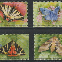 Moldova 2003 Butterflies & Moths perf set of 4 values unmounted mint, SG 455-58