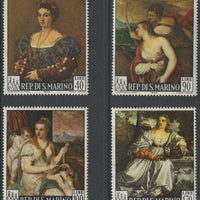 San Marino 1966 Paintings by Titian perf set of 4 unmounted mint, SG 800-803