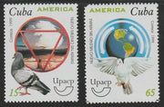 Cuba 1999 New Millennium Without Arms perf set of 2 unmounted mint, SG 4384-85