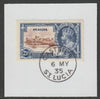 St Lucia 1935 KG5 Silver Jubilee 2.5d on piece with full strike of Madame Joseph forged postmark type 358