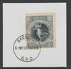 Barbados 1920-21 KG5 Victory 2d on piece with full strike of Madame Joseph forged postmark type 46