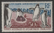 French Southern & Antarctic Territories 1962-72 Adeline Penguins 50f mounted mint SG 34