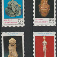 Turkey 1992 Archaeology #4 perf set of 4 unmounted mint, SG 3134-37