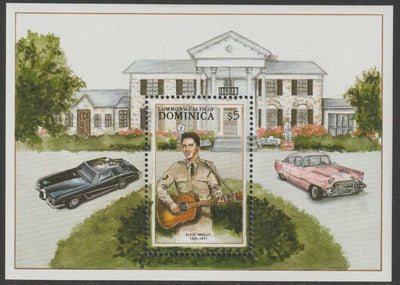 Dominica 1988 Entertainers - Elvis Presley perf m/sheet unmounted mint SG MS1162B