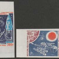 Mali 1976 The Futurein Space imperf set of 2 from limited printing unmounted mint  as SG 532-33