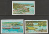 Gabon1978 Views of Gabon imperf set of 3 from limited printing unmounted mint  as SG 648-50