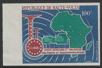 Upper Volta 1967 Fifth Anniv of UAMPT 100f  imperf from limited printing unmounted mint  as SG 224