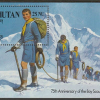 Bhutan 1982 75th Anniversary of Scouting perf souvenir sheet unmounted mint  SG MS464