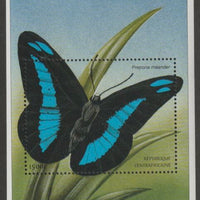 Central African Republic 2002 Butterfly perf souvenir sheet unmounted mint