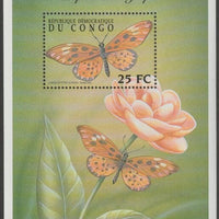 Congo 2001 Butterfly perf souvenir sheet unmounted mint