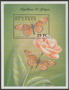 Congo 2001 Butterfly perf souvenir sheet unmounted mint