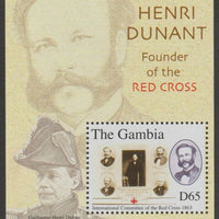 Gambia 2010 Henri Dunant Death Centenary perf souvenir sheet unmounted mint  SG MS5394