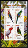 Burundi 2011 Fauna of the World - Parrots #3 imperf sheetlet containing 4 values unmounted mint