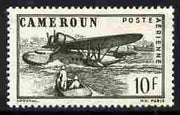 Cameroun 1941 Sikorsky S-43 Flying Boat 10f greenish-black perforated proof similar to SG Type 29c but without RF mounted mint