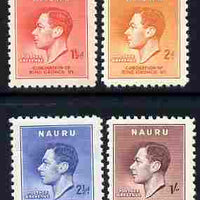 Nauru 1937 KG6 Coronation set of 4 unmounted mint SG 443-47