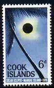 Cook Islands 1965 Solar Eclipse 6d unmounted mint SG 174