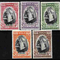Tonga 1944 Silver Jubilee of Queen Salote's Accession perf set of 5 unmounted mint SG 83-87