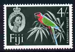 Fiji 1962-67 Parrot 4s (dark green background from def set) unmounted mint SG 322