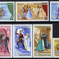 Hungary 1967 Popular Operas perf set of 8 unmounted mint, Mi 2355-62