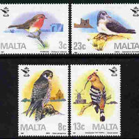 Malta 1987 25th Anniversary of Ornithological Society perf set of 4 unmounted mint, SG 796-99