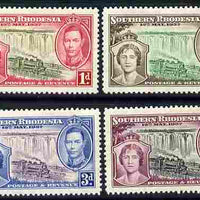 Southern Rhodesia 1937 KG6 Coronation perf set of 4 unmounted mint, SG 36-39