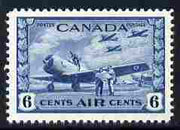 Canada 1942-48 KG6 War Effort 6c blue unmounted mint SG 399
