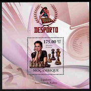 Mozambique 2010 Chess Players - Alexandra Kosteniuk perf m/sheet unmounted mint