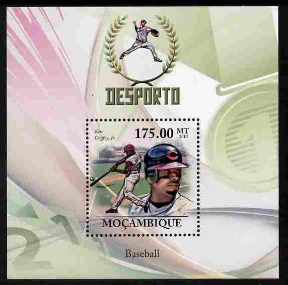 Mozambique 2010 Sport - Baseball perf m/sheet unmounted mint